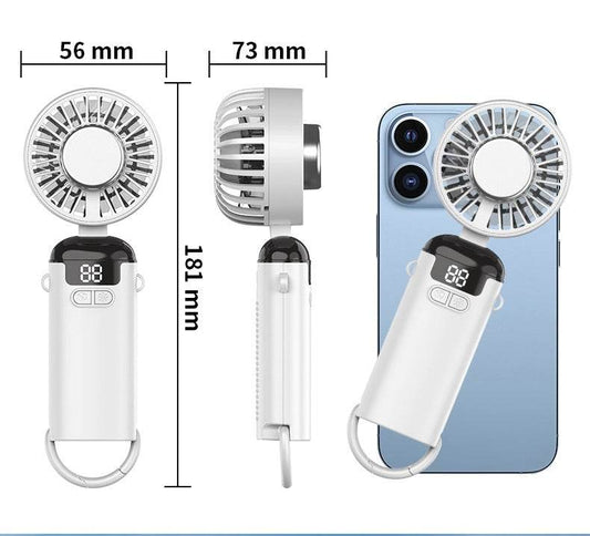 Digital Display Ice Compress Refrigeration Cross-border Semiconductor Mini Desktop Fan Portable - Kimora